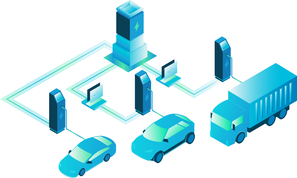 Multiple vehicles charging Multiple vehicles charging