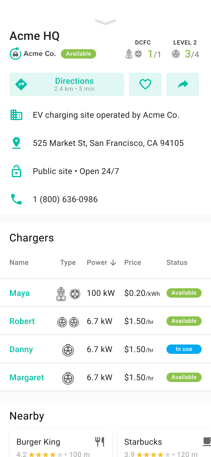 EV Charging Site